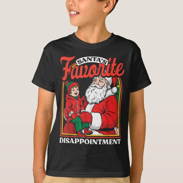 Santas Favorite Disapintment Funny Sarcastic Chris T Shirt (Framsida)