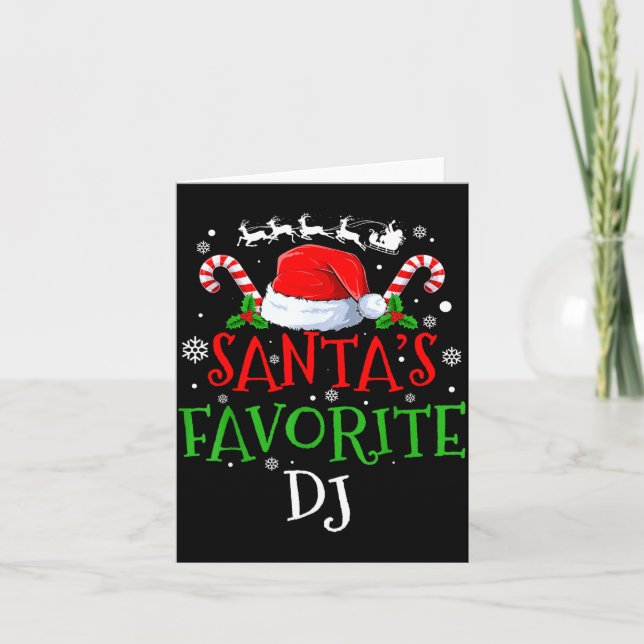 Santa's Favorite Dj Christmas Party  Kort (Framsida)