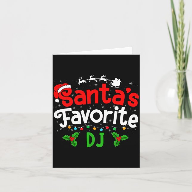 Santa's Favorite Dj Christmas Party  Kort (Framsida)