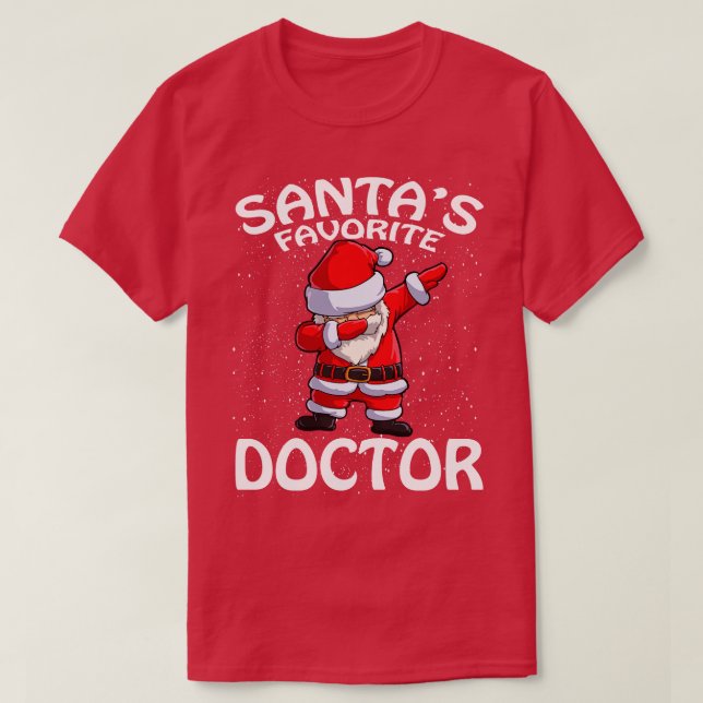 Santas Favorite Doktor jul 1 T Shirt (Design framsida)