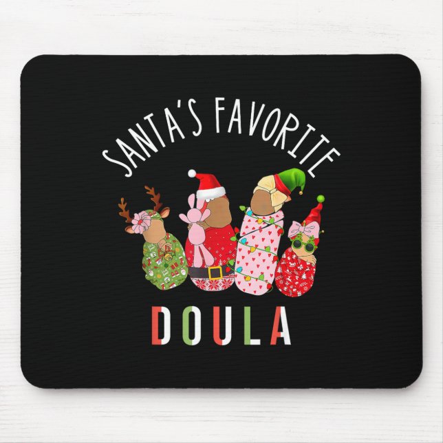 Santa's Favorite Doula Nurse Christmas Stpartum Mi Musmatta (Framsidan)