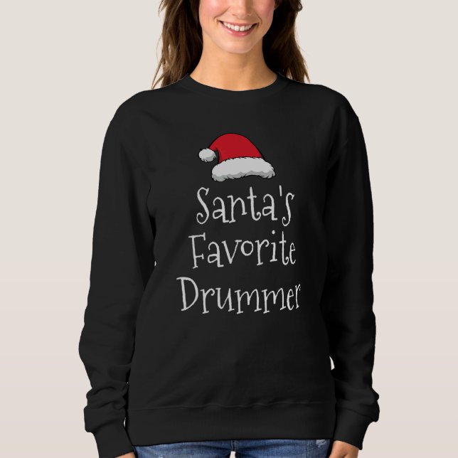 Santas Favorite Drummer Christmas   drum   Pajama T Shirt (Framsida)