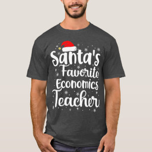 Santas Favorite Economics Lärare jul Hat T Shirt