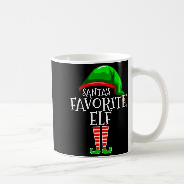 Santa's Favorite Elf Group Matching Family Christm Kaffemugg (Höger)