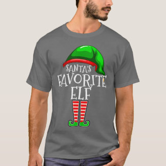 Santas Favorite Elf Group Matching Family Christma T Shirt