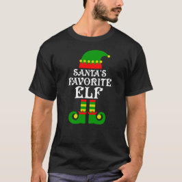Santa's Favorite Elf-jultomten T Shirt