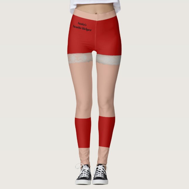 Santa's Favorite Elf Leggings (Framsida)