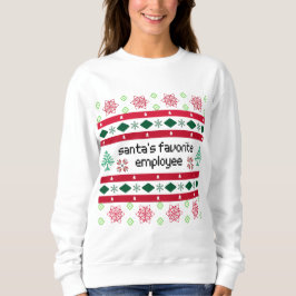 Santa's Favorite Employee Ugly "Sweater" T Shirt