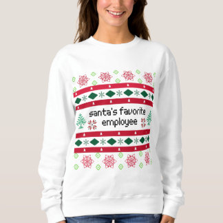Santa's Favorite Employee Ugly "Sweater" T Shirt