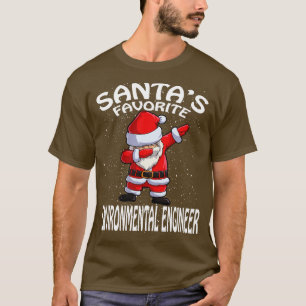 Santas Favorite Environmental Ingenjör jul T Shirt