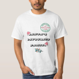 Santa's Favorite Family Manar jul - Helgdag T Shirt