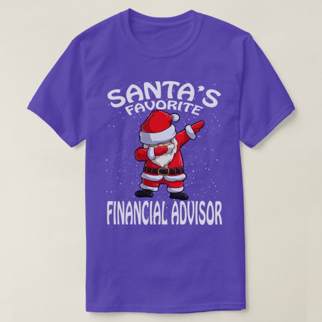 Santas Favorite Financial Advisor jul T Shirt (Design framsida)