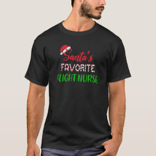 Santas Favorite Flight Nurse Chritsmas T Shirt