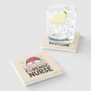 Santas Favorite Forensic Nurse Funny jul Stenunderlägg