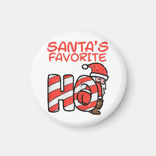 Santas Favorite Funny Naughty Vuxen jul Julafton Magnet