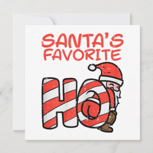 Santas Favorite Funny Naughty Vuxen jul Julafton Tack Kort