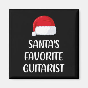Santas Favorite Guitarist Roligt Guitar Gif Magnet