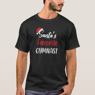 Santas Favorite Gymnast jul Gymnastics T Shirt
