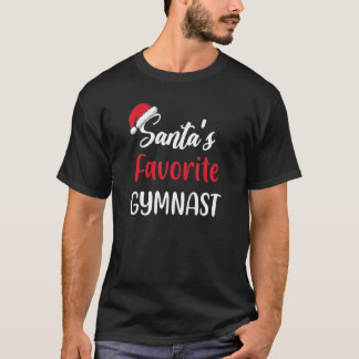 Santas Favorite Gymnast jul Gymnastics T Shirt