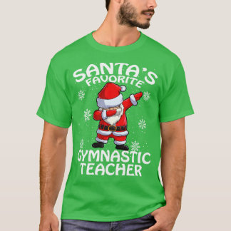 Santas Favorite Gymnastic Teacher jul T Shirt