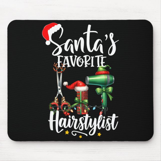 Santa's Favorite Hair Stylist Christmas Hairdresse Musmatta (Framsidan)