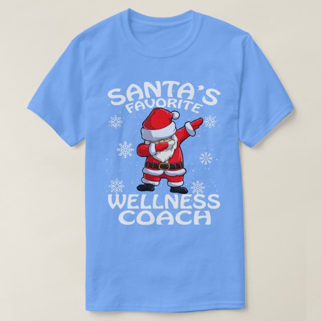 Santas Favorite Hälsa Coach jul T Shirt (Design framsida)