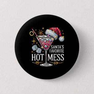 Santa's Favorite Hett jul-Helgdag Margar Knapp