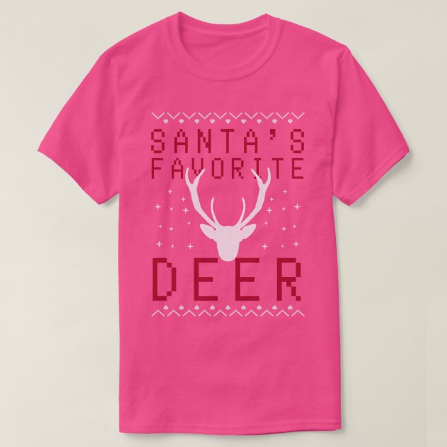 Santas Favorite Hjort TShirt T Shirt (Design framsida)