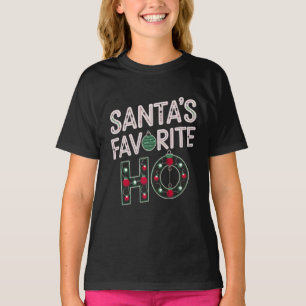 Santa's Favorite Ho Digital Art Design T Shirt