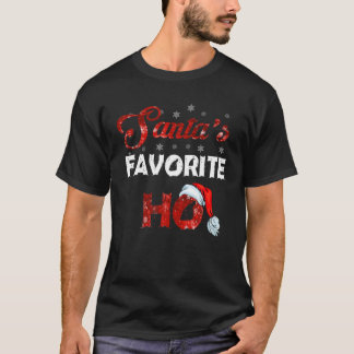 Santa's Favorite Ho Funny Christmas T Shirt