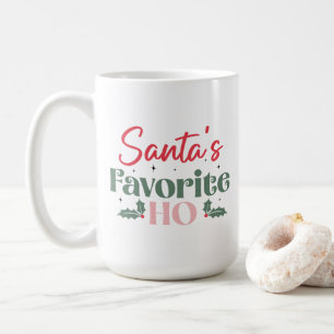 Santa's Favorite Ho Funny Festive-jul Kaffemugg