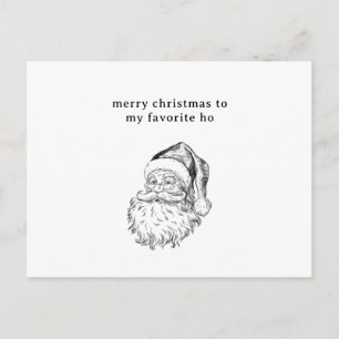 Santa's Favorite Ho Funny Helgdag Card Helg Vykort