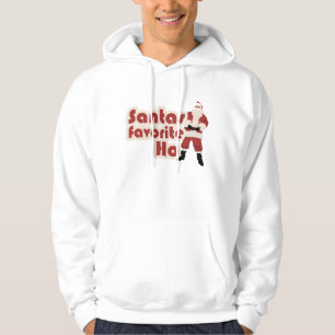 Santas Favorite Ho Funny jul Hoodie