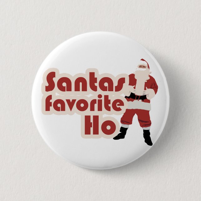 Santas Favorite Ho Funny jul Knapp (Framsida)