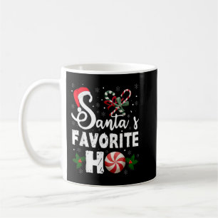 Santa's Favorite Ho Funny jul Manar Women Holi Kaffemugg