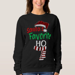 Santa's Favorite Ho Funny jultomten Red Plai T Shirt