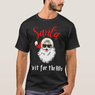 Santa's Favorite Ho Funny Matching Couple Pajamas T Shirt