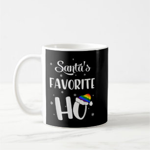 Santas Favorite Ho Gay jul Rainbow Lesbisk F Kaffemugg