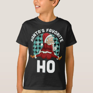 Santa's Favorite Ho - Julafton Naughty Santa T Shirt