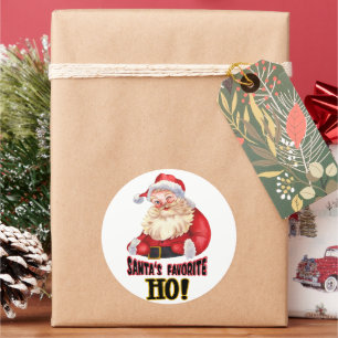 Santa's Favorite Ho Runt Klistermärke