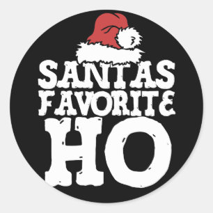 Santas Favorite Ho Runt Klistermärke