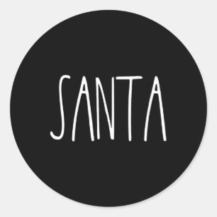 Santas Favorite Ho Santa För manar Par Christma Runt Klistermärke
