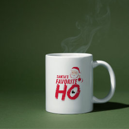Santa's Favorite Ho - Spelande Helgdag Design Kaffemugg