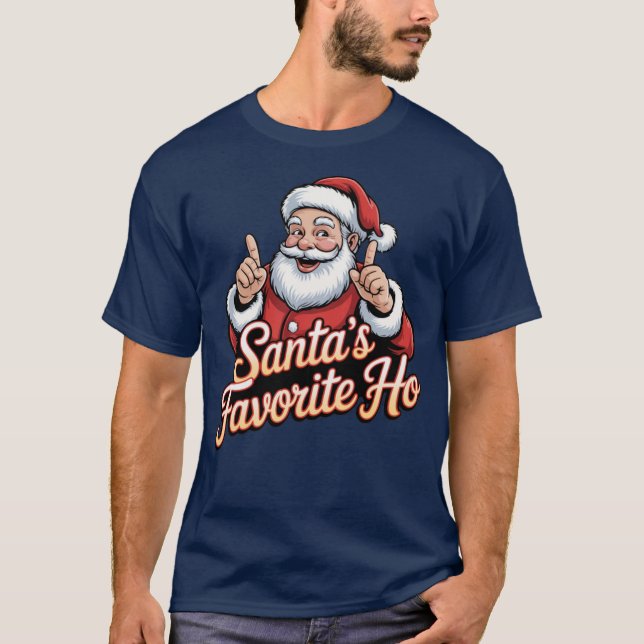 Santa's Favorite Ho T Shirt (Framsida)