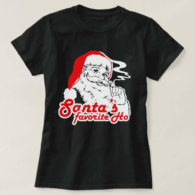 SANTA'S FAVORITE HO T SHIRT (Design framsida)