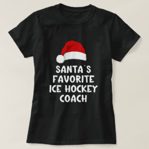 Santa's Favorite Hockey Coach Funny jul T Shirt
