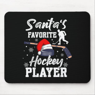 Santa's Favorite Hockey Player jul Pajama Ho Musmatta