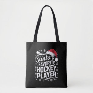 Santa's Favorite Hockey Player Pajama-jul Tygkasse