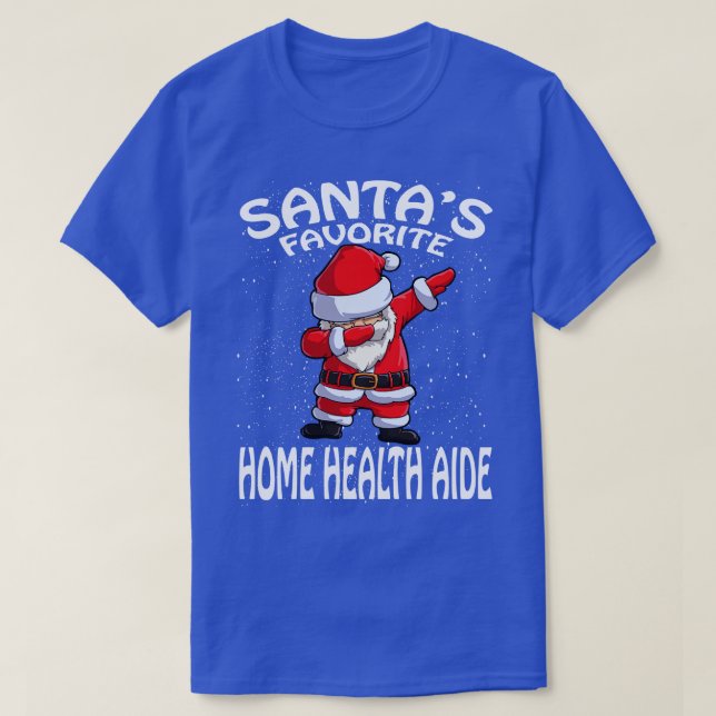 Santas Favorite Home Health Aide jul T Shirt (Design framsida)