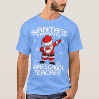 Santas Favorite Homeschool Teacher jul T Shirt